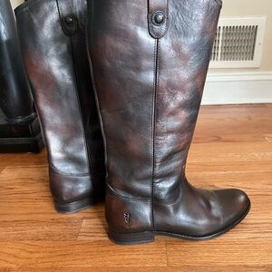 Frye Dark Brown Leather Boots